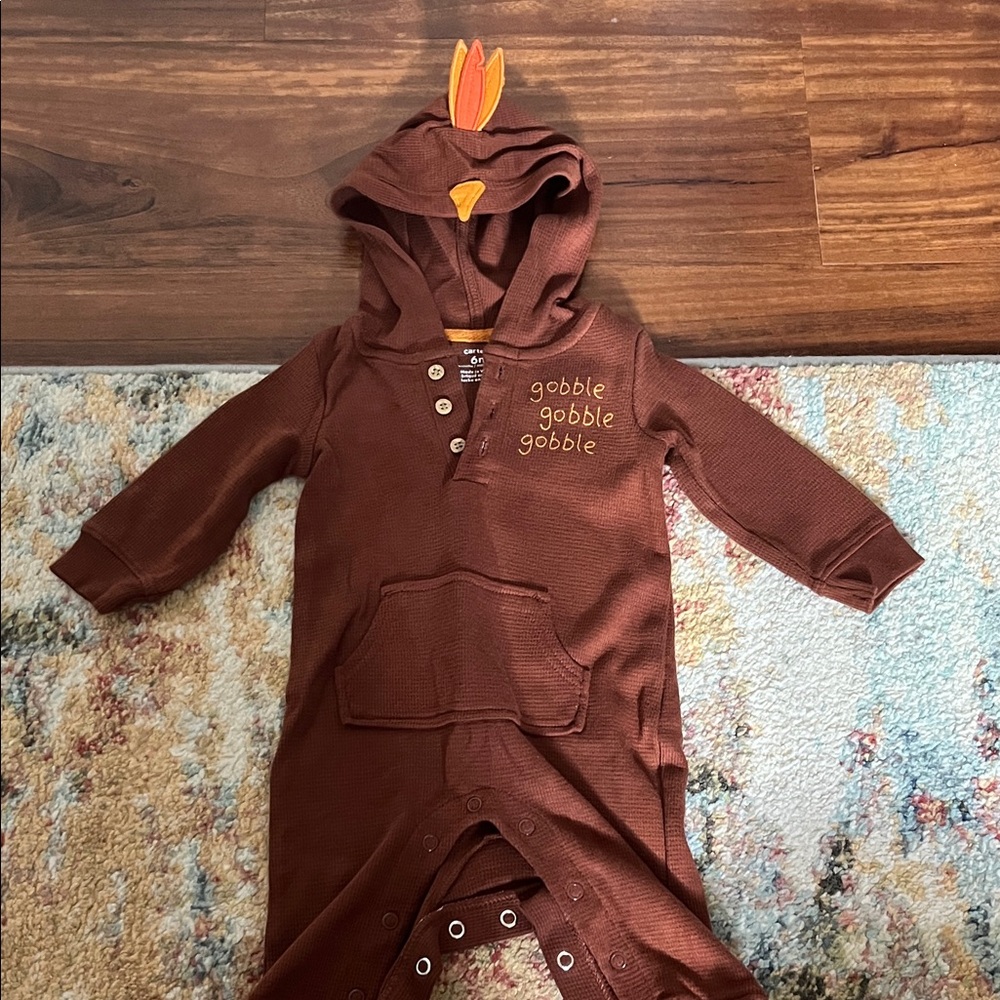 Carter's Brown Gobble Gobble Kids Footie